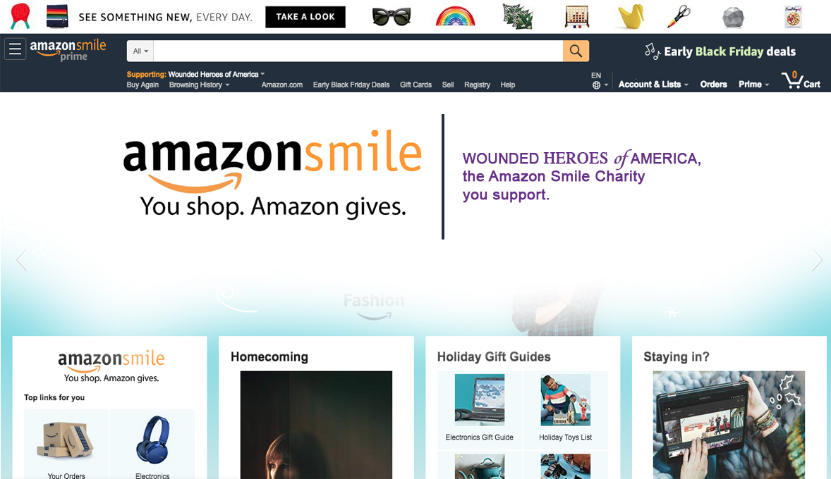 Support Whoa In Amazon Smile Here S How To Whoa Wounded Heroes Of America